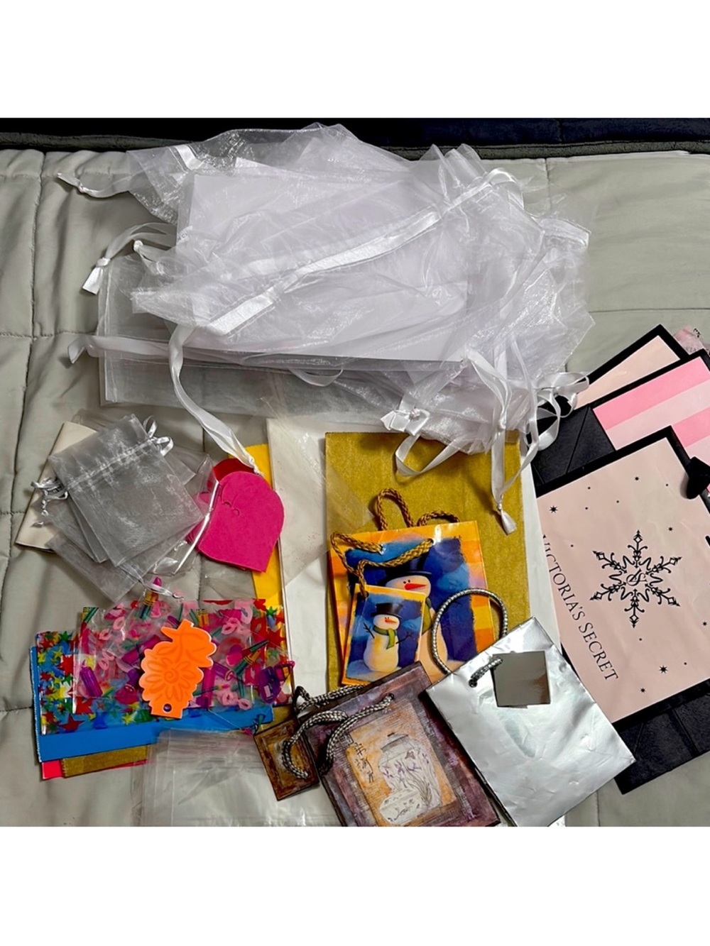 White Sheer Organza Gift Bags - Assorted Party Packages NWT